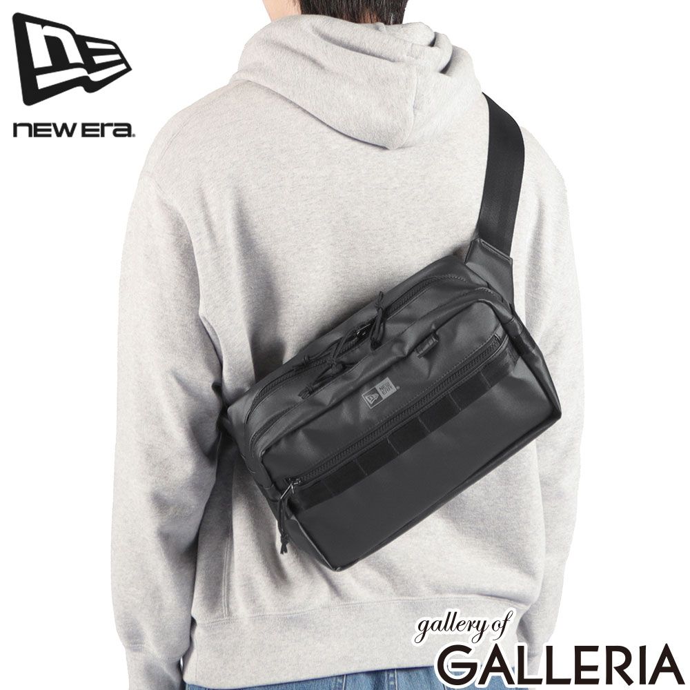 【正規取扱店】 NEW ERA ウエストバッグ メンズ レディース 大容量 アウトドア おしゃれ ニューエラ ウエストポーチ バッグ 2層 大きめ A5 ブランド Square Waist Bag スクエアウエストバッグ 7L ブラックTPU