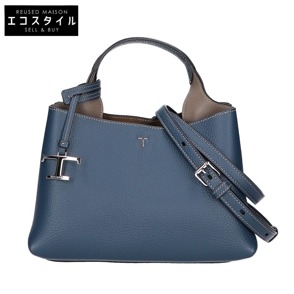 TOD'S トッズ 新品同様 XBWAPAEL000QRI4L11 T Timeless グレインレザー