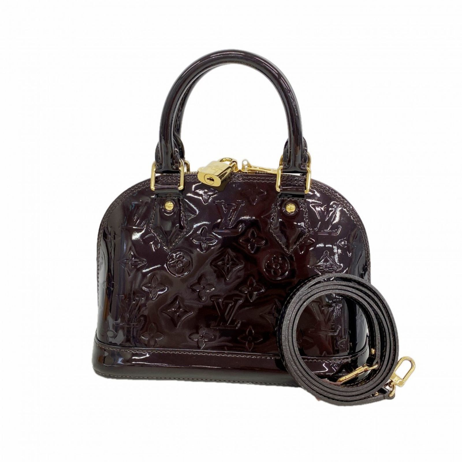 ルイ・ヴィトン(Louis Vuitton) ルイ・ヴィトン ハンドバッグ ヴェルニ アルマBB M91678 アマラント 2wayバッグレディース