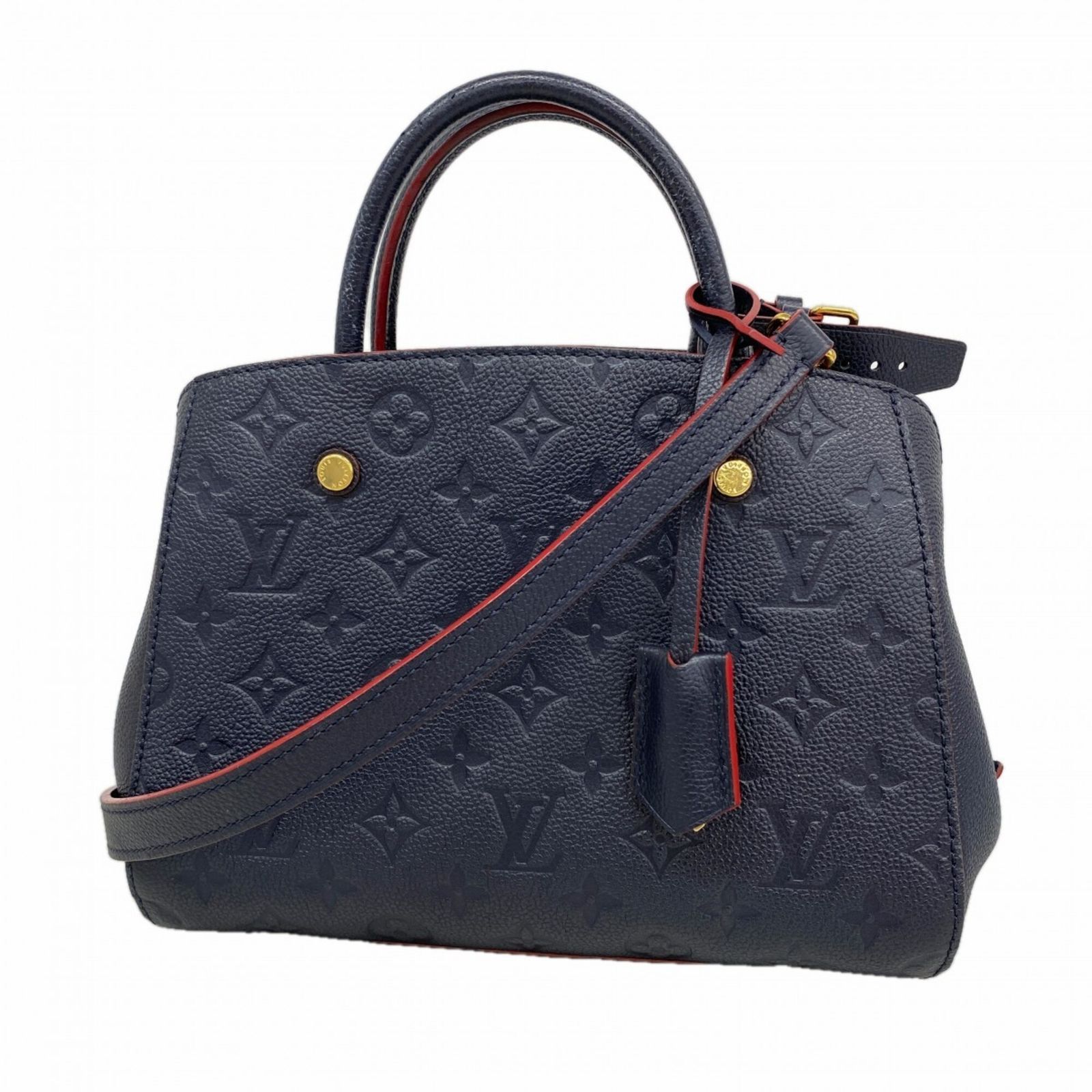 ルイ・ヴィトン(Louis Vuitton) ルイ・ヴィトン ハンドバッグ モノグラム・アンプラント モンテーニュBB M42747 マリーヌルージュ 2wayバッグレディース