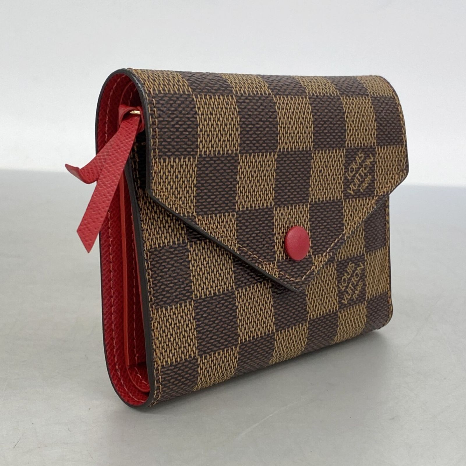 ルイ・ヴィトン(Louis Vuitton) ルイ・ヴィトン 三つ折り財布 ダミエ ポルトフォイユヴィクトリーヌ N41659 エベヌレディース