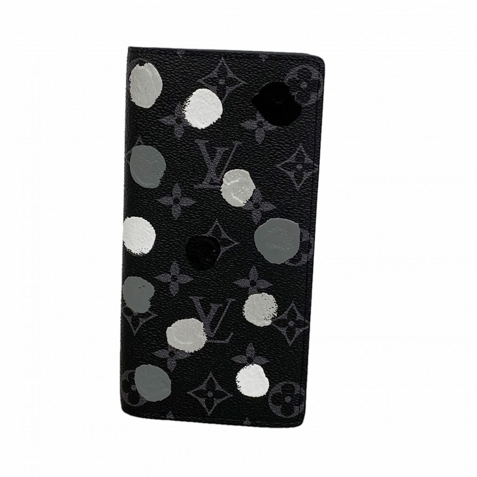 ルイ・ヴィトン(Louis Vuitton) ルイ・ヴィトン 長財布 モノグラム・エクリプス ポルトフォイユブラザ 草間彌生 M81932 ブラックメンズ