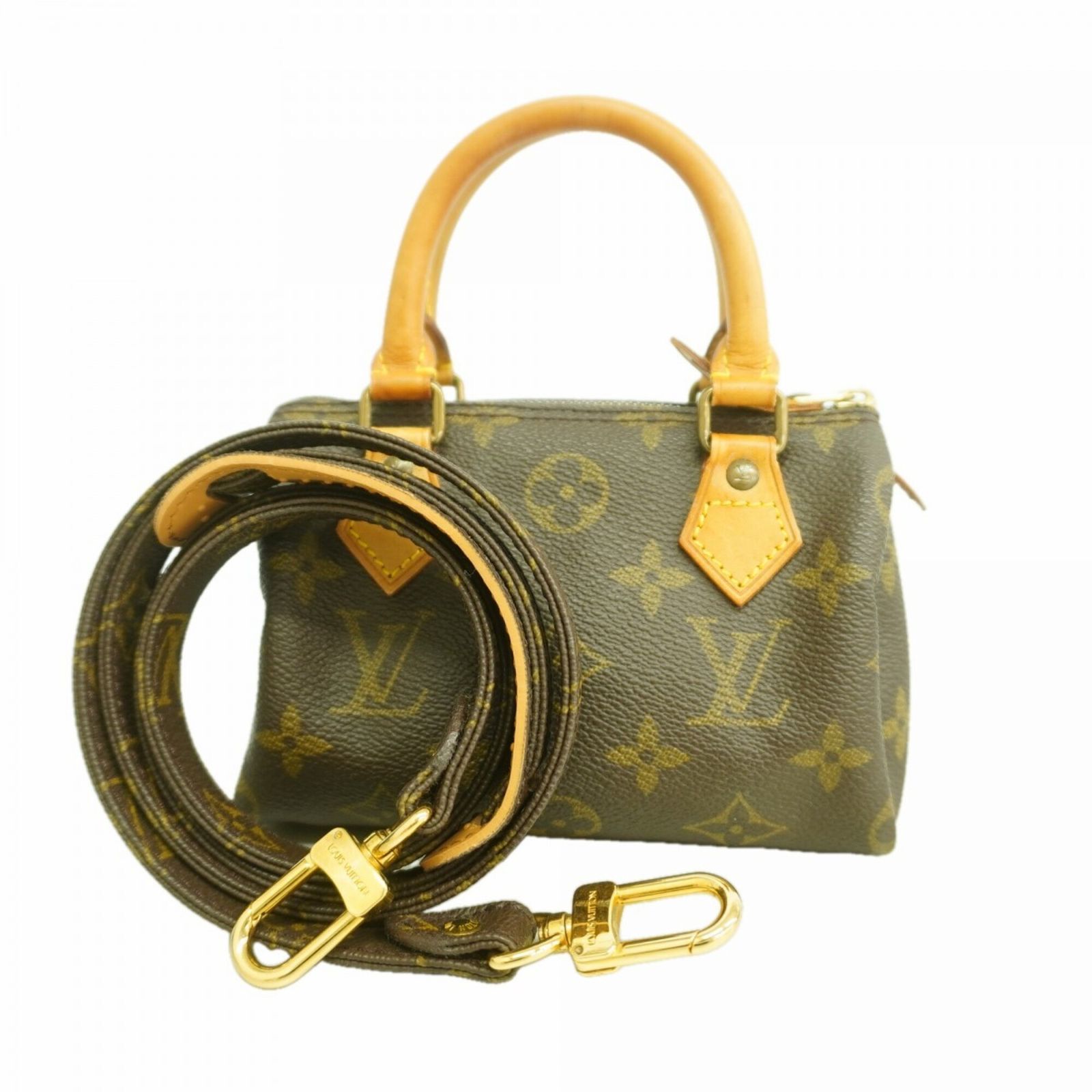 ルイ・ヴィトン(Louis Vuitton) ルイ・ヴィトン ハンドバッグ モノグラム ミニスピーディ M41534 ブラウン 2wayバッグレディース