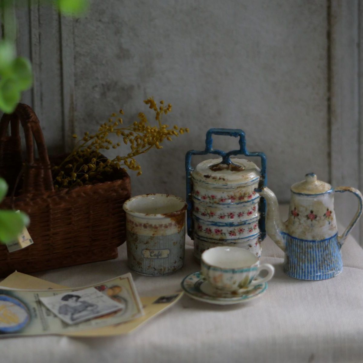 Line miniature1/6 ドール用ピクニックセットHandmade