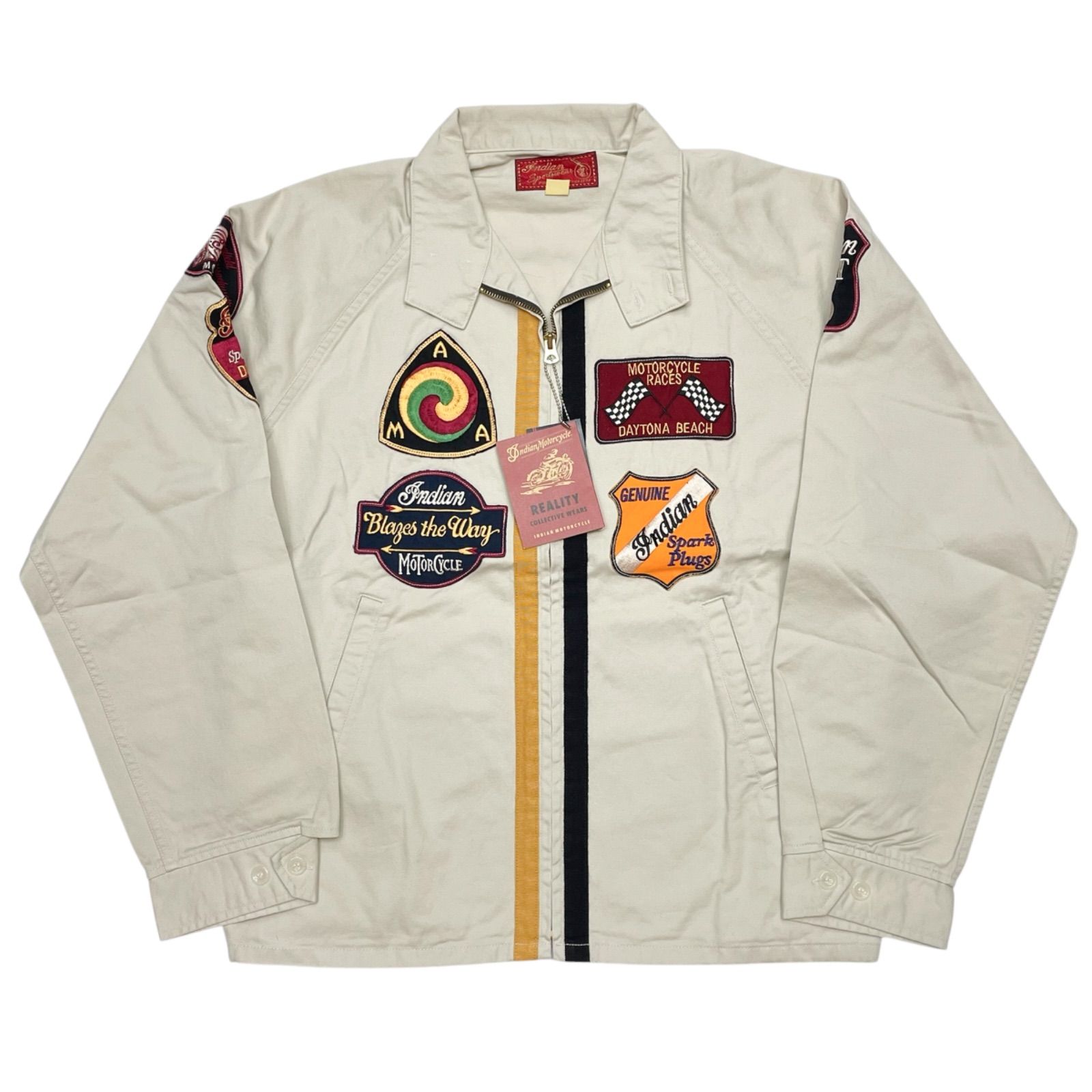 未使用品 40 東洋 INDIAN MOTORCYCLE IM11515 DOG EAR JACKET インディアンモーターサイクル ドッグイヤージャケット ワッペン カスタム