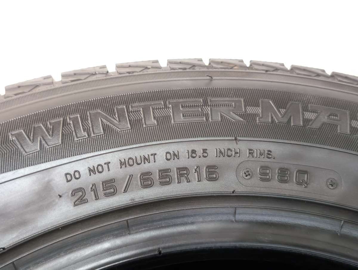 215/65R16 ダンロップ ウィンターマックス SJ8 中古タイヤ スタッドレスタイヤ 4本セット w16260716044