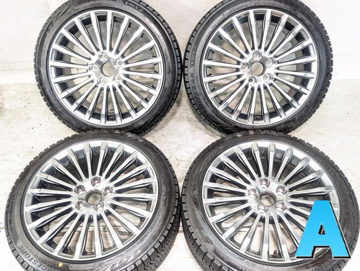 225/45R18 ブリヂストン ブリザック VRX2 トヨタ純正 18x8.0 40 114.3-5穴 中古タイヤ スタッドレスタイヤ ホイールセット 4本セット w18260711071