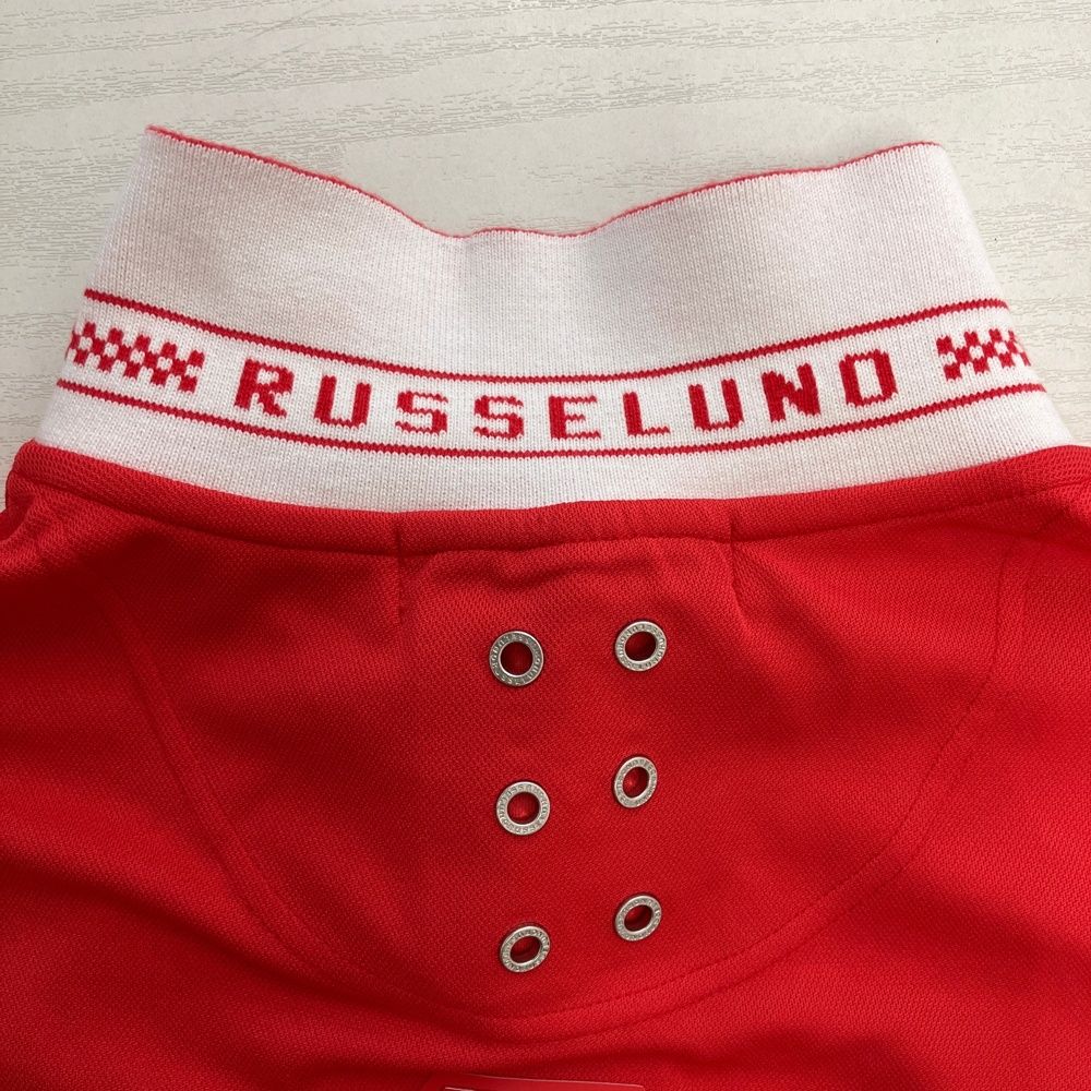 サイズ：6 RUSSELUNO ラッセルノ 半袖ポロシャツ ルチャ バック