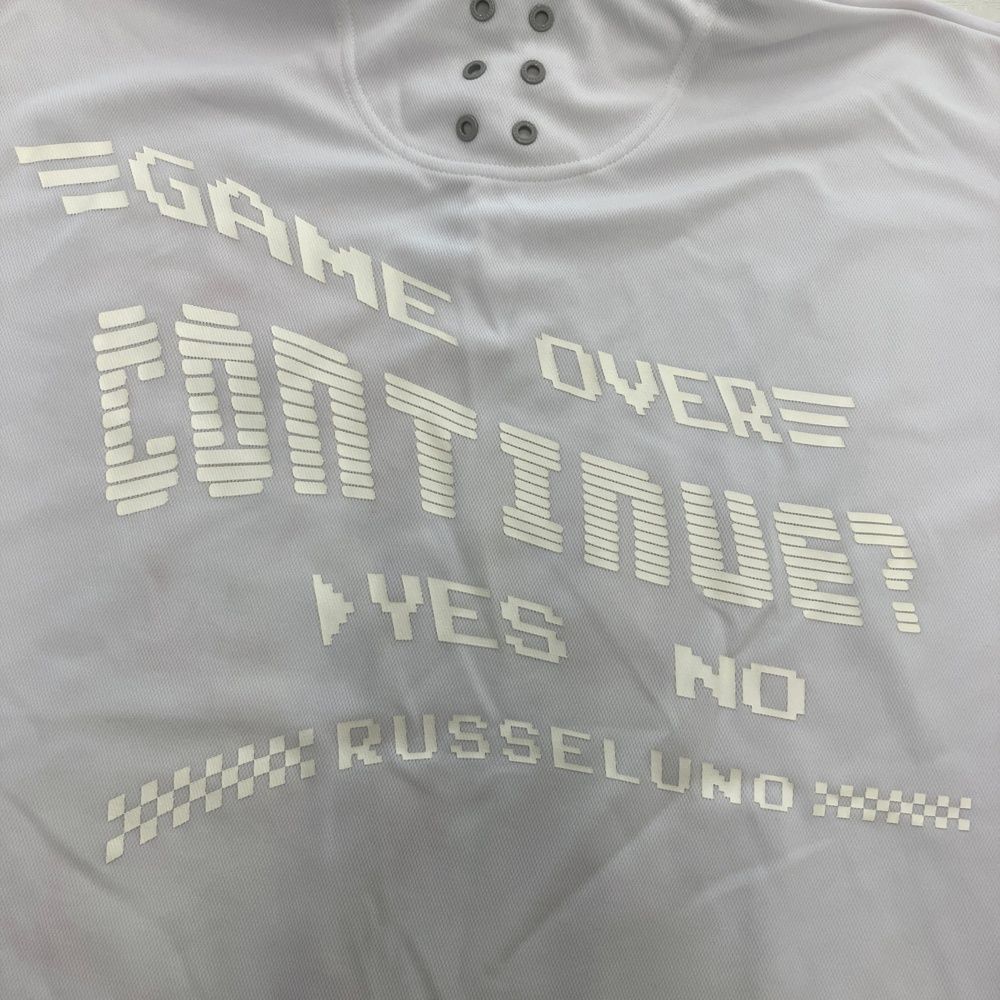 サイズ：5 RUSSELUNO ラッセルノ 半袖ポロシャツ ルチャプリント