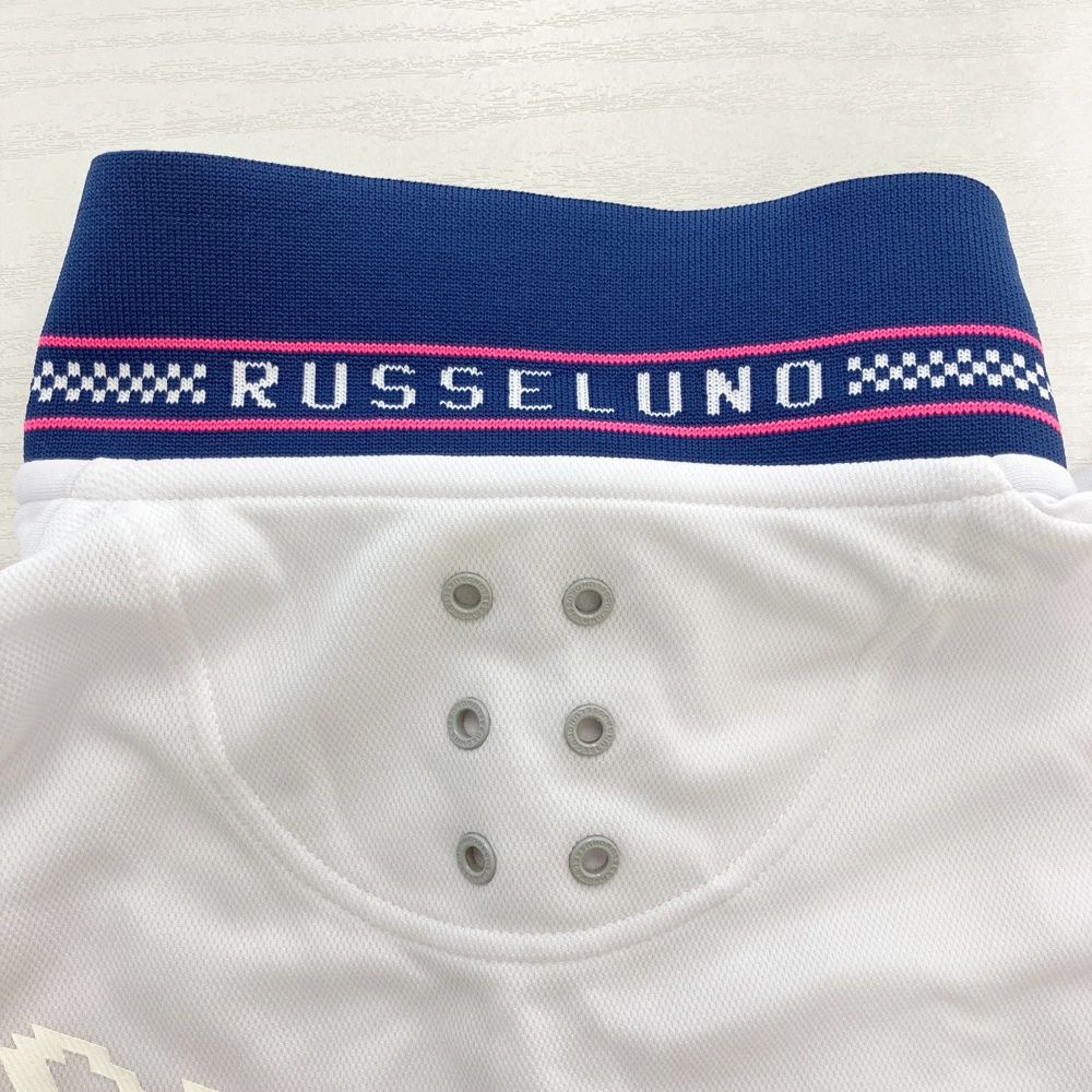 サイズ：5 RUSSELUNO ラッセルノ 半袖ポロシャツ ルチャプリント