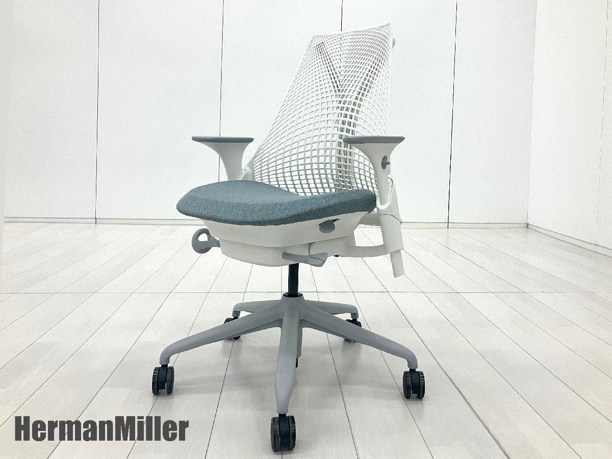 HermanMiller/ハーマンミラー■セイルチェア 肘付■フェザーグレー■前傾機能なし 44,655円