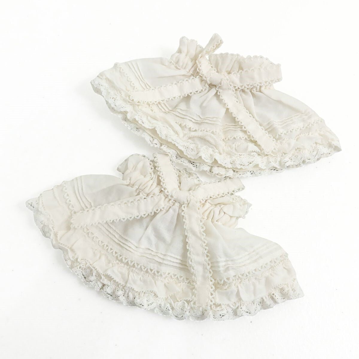 【美品タグ付き】ピンクハウス★リボンとフリル ローン カフスセット 白系 ＊so165 12,166円