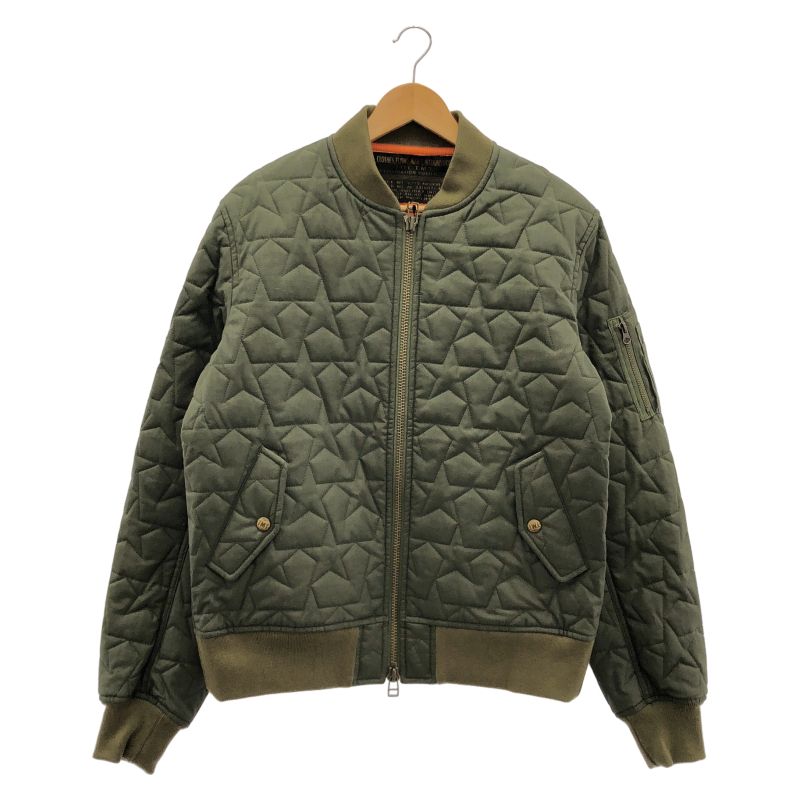 【中古】TMT T.M.T STAR QUILT MA-1JACKET XL カーキ ティーエムティー[10]