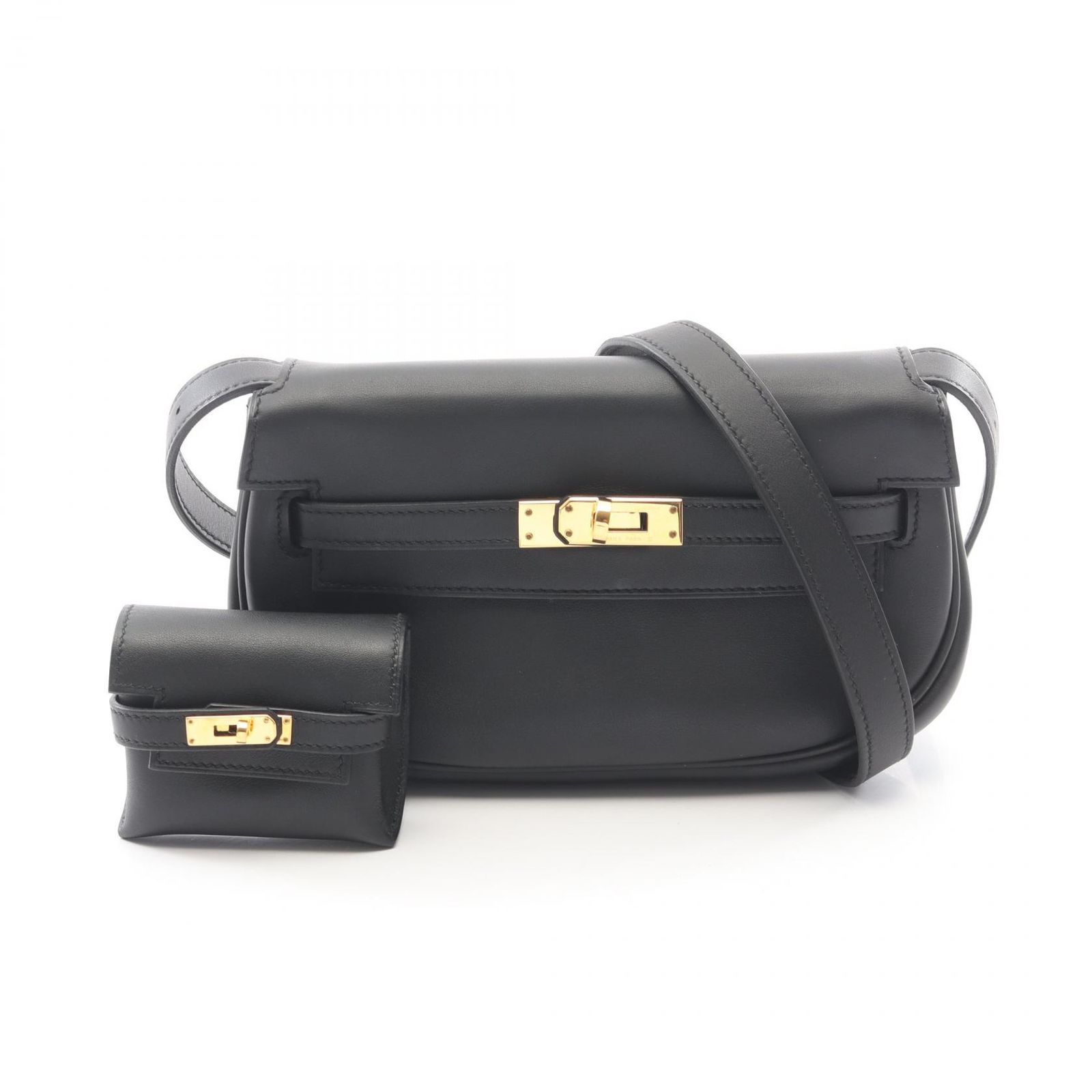 エルメス HERMES ショルダーバッグ ケリームーヴ 084552CC ブラック レザー ケリームーブ ブラック レディース Used A 735,280円