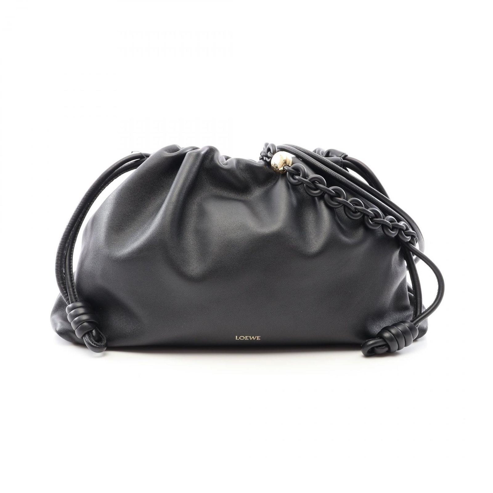 ロエベ LOEWE ショルダーバッグ フラメンコ パース ラージ 2WAY ブラック レザー フラメンコパース ラージ レディース Used A 184,400円