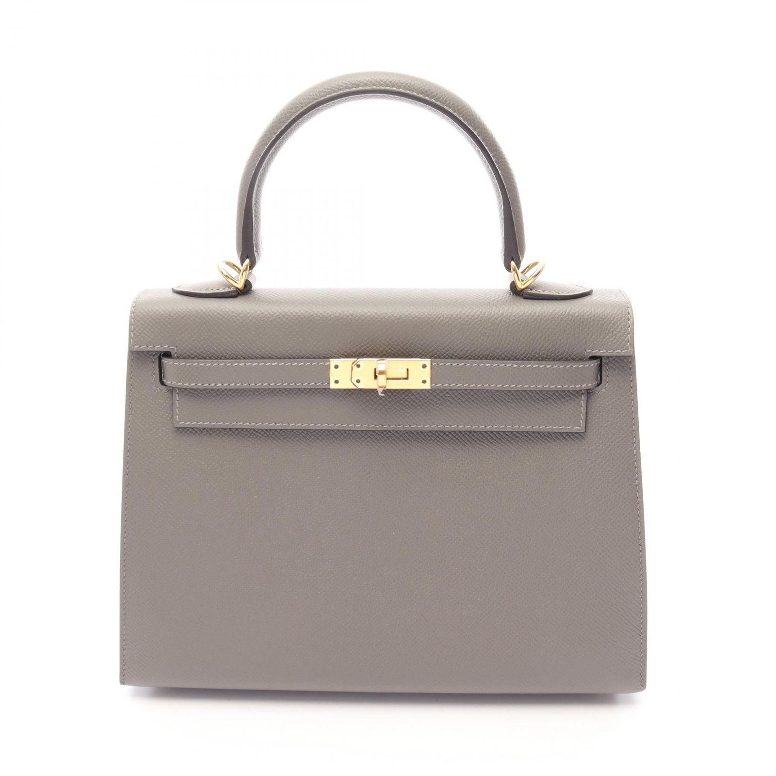 エルメス HERMES ハンドバッグ ケリー25 外縫い 2WAY グリメイヤー レザー ケリー25 グリメイヤー レディース Used A