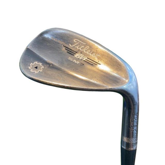【中古】 タイトリスト VOKEY SPIN MILLED SM7 ブラッシュドスチール 52°/12°F ウェッジ WG リシャフト (フレックスその他) メンズ 男性用 右利き 右用 Cランク ゴルフクラブ