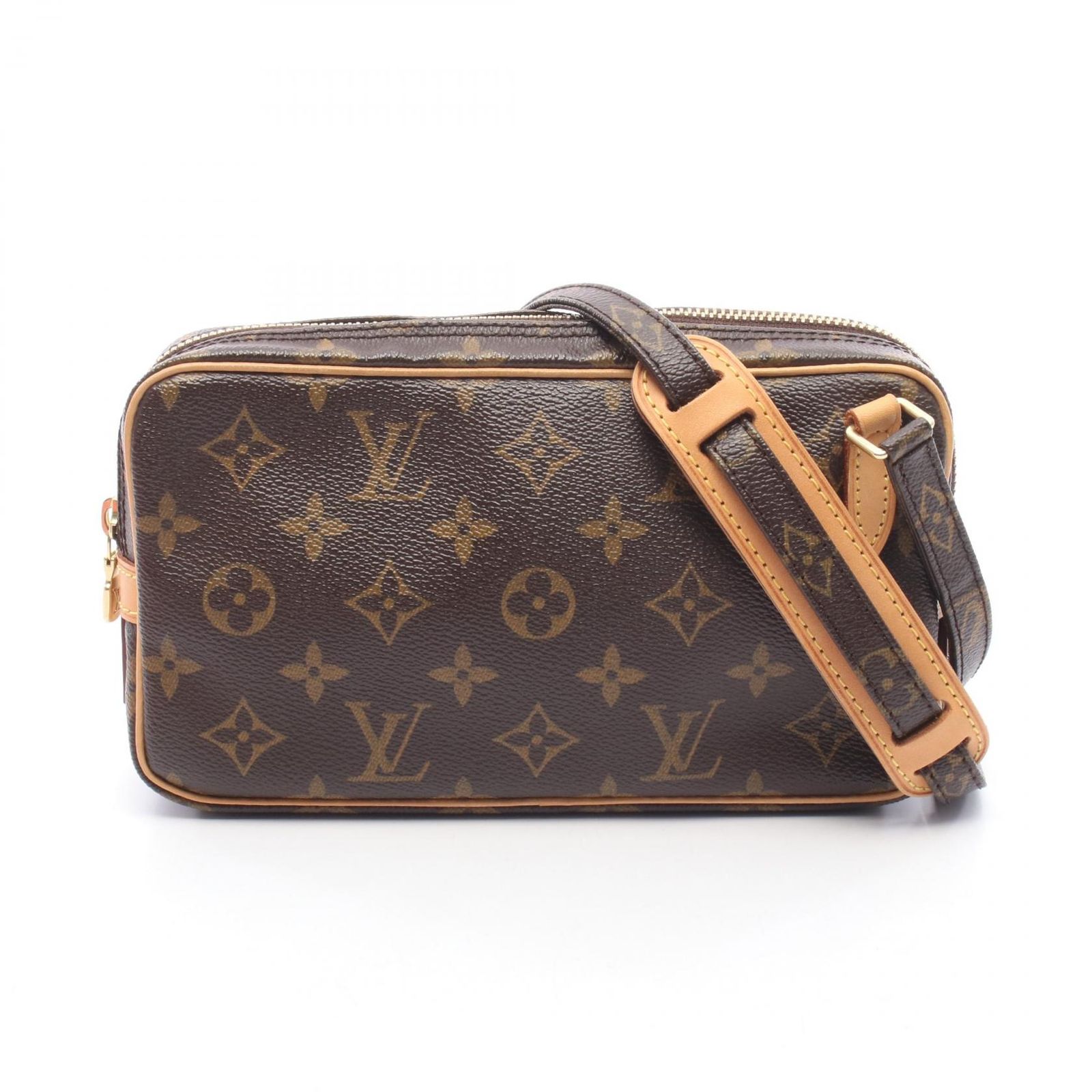 ルイ・ヴィトン LOUIS VUITTON ショルダーバッグ マルリーバンドリエール モノグラム M51828 PVCコーティングキャンバス レザー ポシェット・マルリーバンドリエール