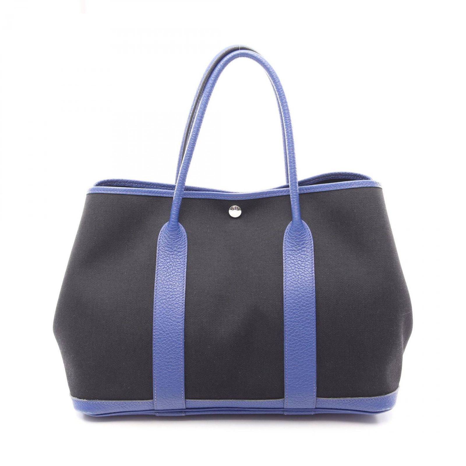 エルメス HERMES トートバッグ ガーデンパーティPM ブラック/ブルーエレクトリック キャンバス ガーデンパーティPM ブラック/ブルーエレクトリック レディース 184,400円