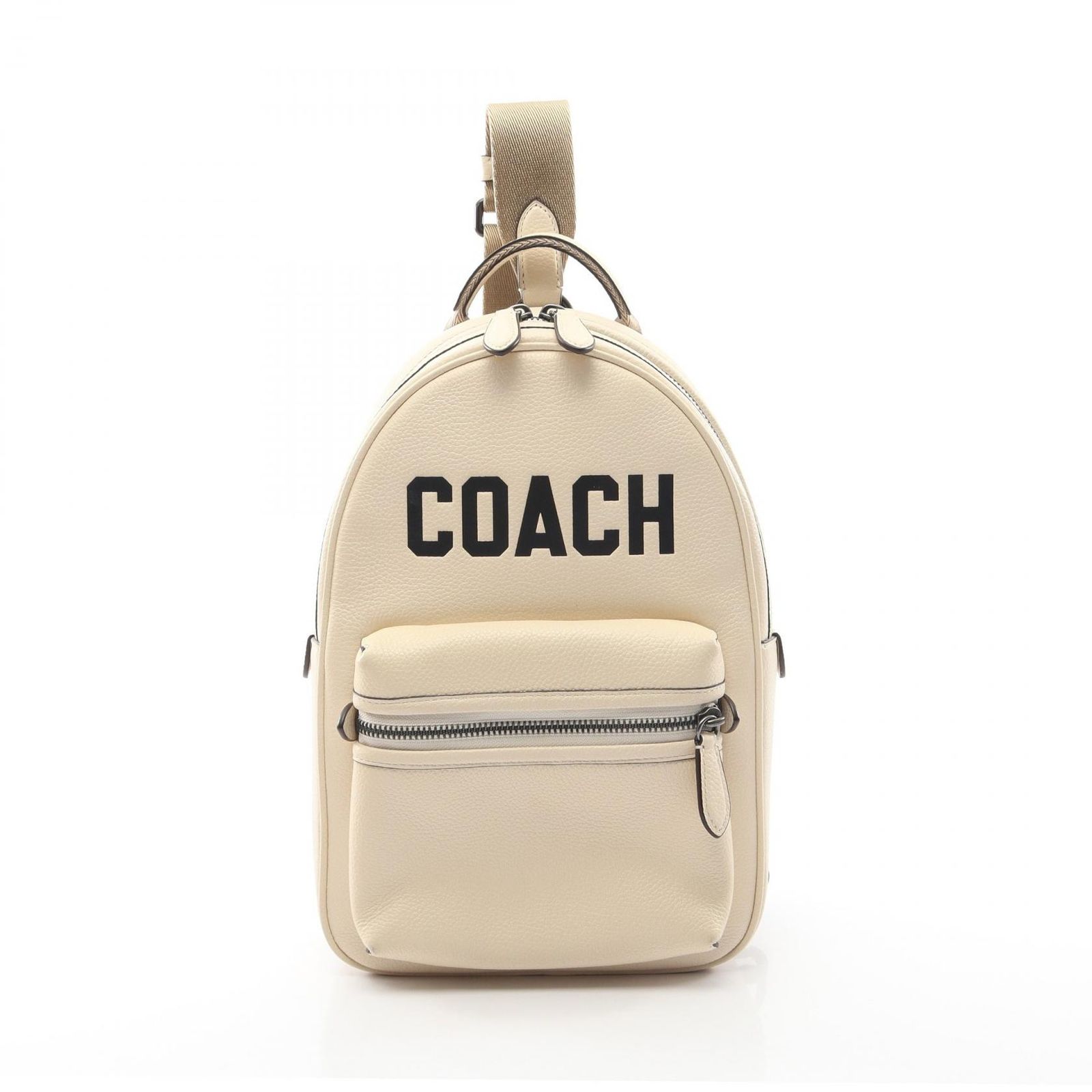 コーチ COACH ウエストバッグ ボディバッグ チャーター コーチグラフィック CP127 アイボリー レザー チャーター バッグパック メンズ Used A