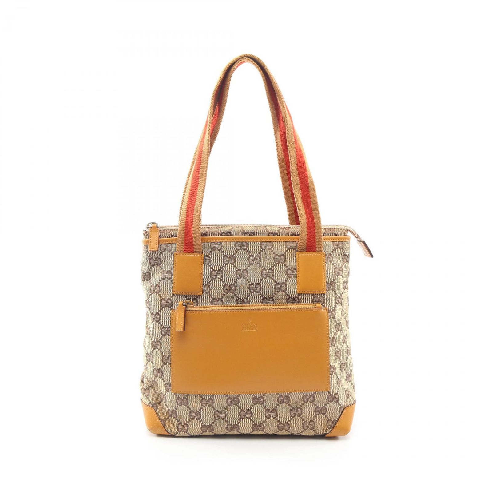 グッチ GUCCI トートバッグ GGキャンバス 019 0402 ベージュ/ブラウン キャンバス レザー トートバッグ レディース Used B 27,820円