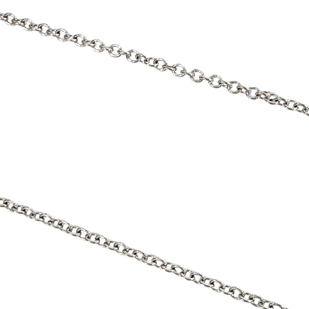【TIFFANY&Co./ティファニー】Tスマイル ミニ ピンクサファイア ネックレス K18WGホワイトゴールド 18金 2.5g 41/46cm レディース 【中古】【真子質店】【GD】