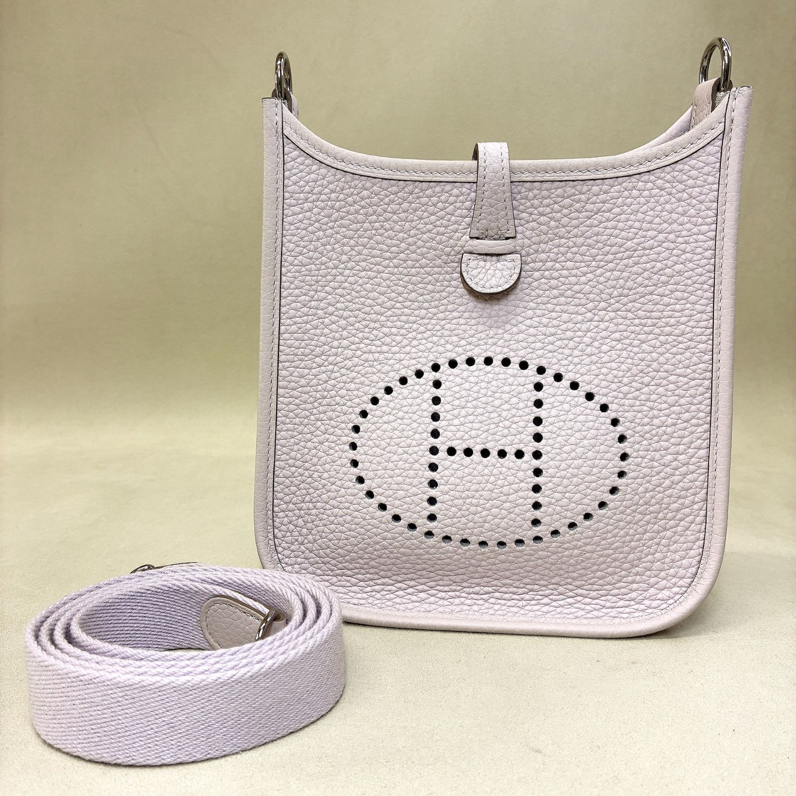 HERMES エルメス エヴリンTPM アマゾン ローズサクラ トリヨンクレマンス シルバー金具 B刻印 ショルダーバッグ