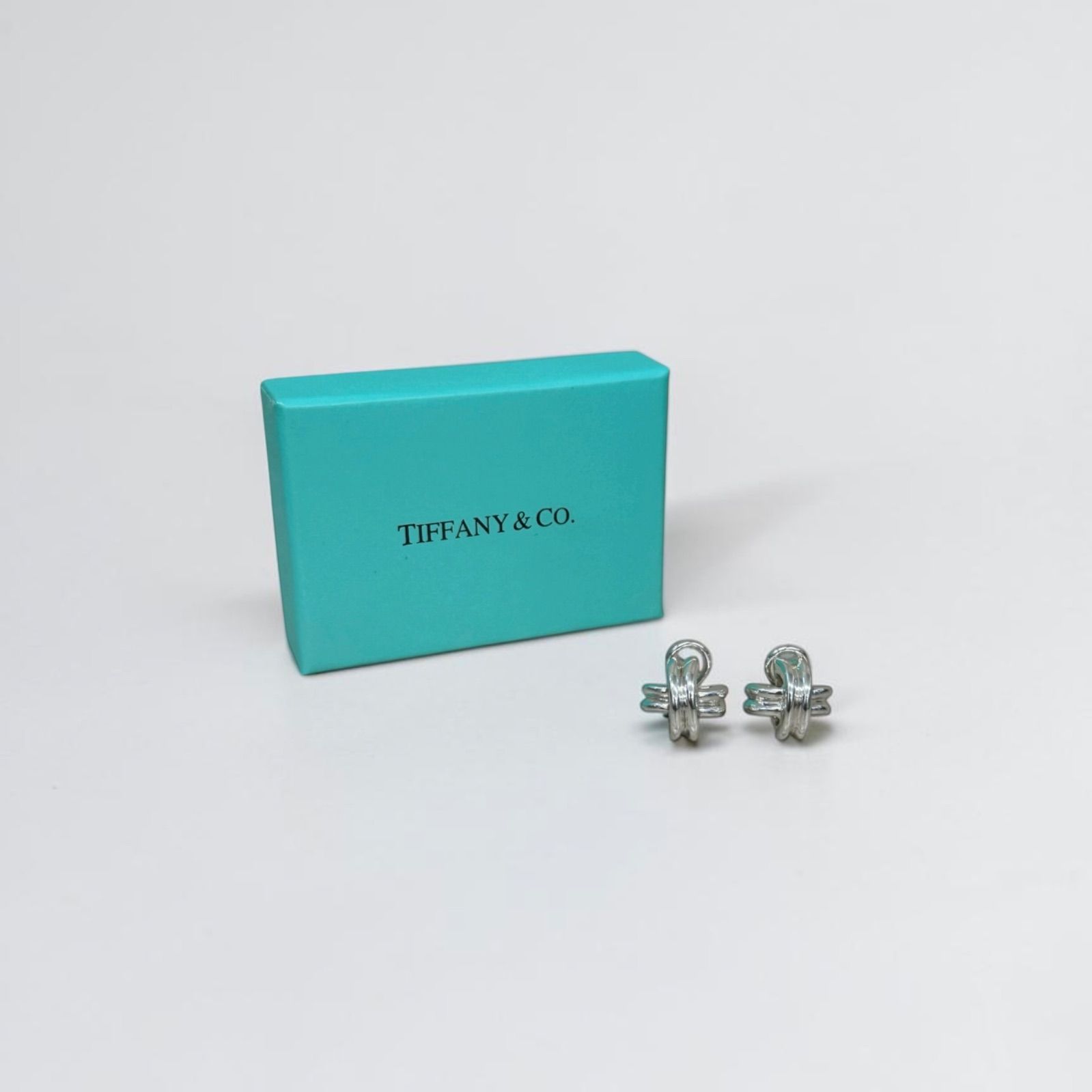 Tiffany&Co. ティファニー シグネチャー クロス イヤリング シルバー