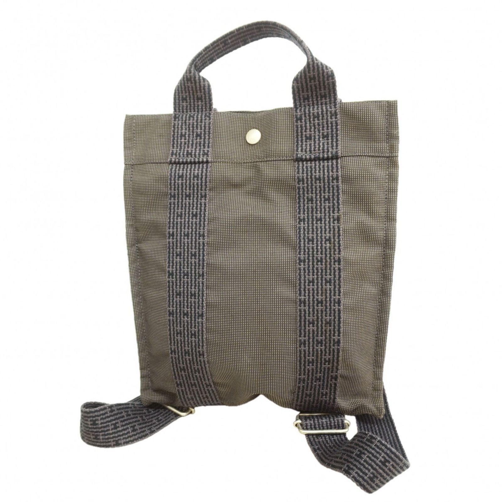 エルメス(Hermes) エルメス リュック・デイパック エールラインアドPM キャンバス グレー メンズ レディース P3315290