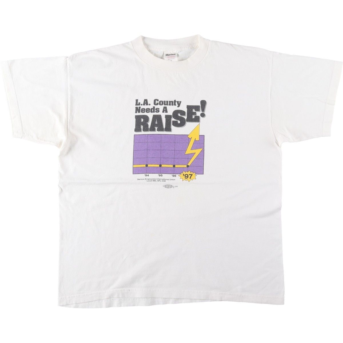 古着 90年代 Murina プリントTシャツ USA製 メンズXL相当 ヴィンテージ/eaa661440