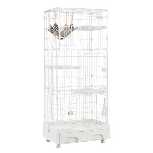 BTM 3段キャットケージ トイレ付き 猫用品 BTM 3段キャットケージ トイレ付き
