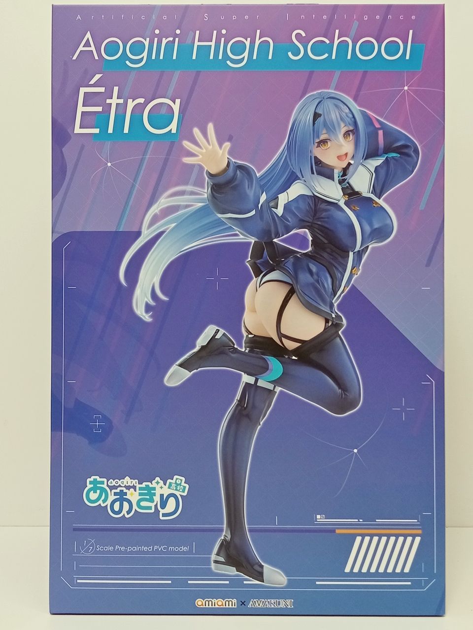 amiami × AMAKUNI あおぎり高校エトラ 1/7スケール フィギュア 限定版特典 B2 タペストリー付属 未開封 中古 [M-8166]