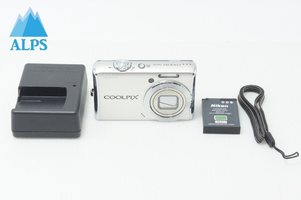 美品 Nikon ニコン COOLPIX S620 コンパクトデジタルカメラ シルバー 260714e