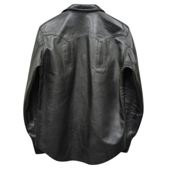 The Letters ザレターズ PONY LEATHER WESTERN CUTTING SHIRT レザー
