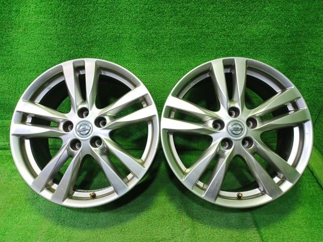 日産 NISSAN 純正 エルグランド 2本 ホイール アルミ ハイグロス 18インチ 7.5J 5穴 2本 114.3 +55