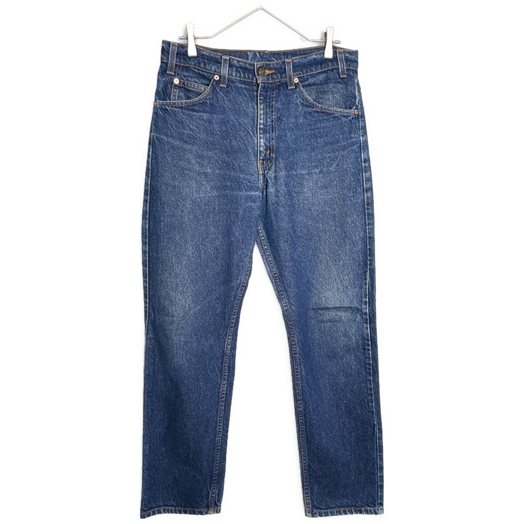 90年代 Levi's リーバイス 505 デニムパンツ オレンジタブ ブルー(メンズ W32 L30)中古 古着 Y6657
