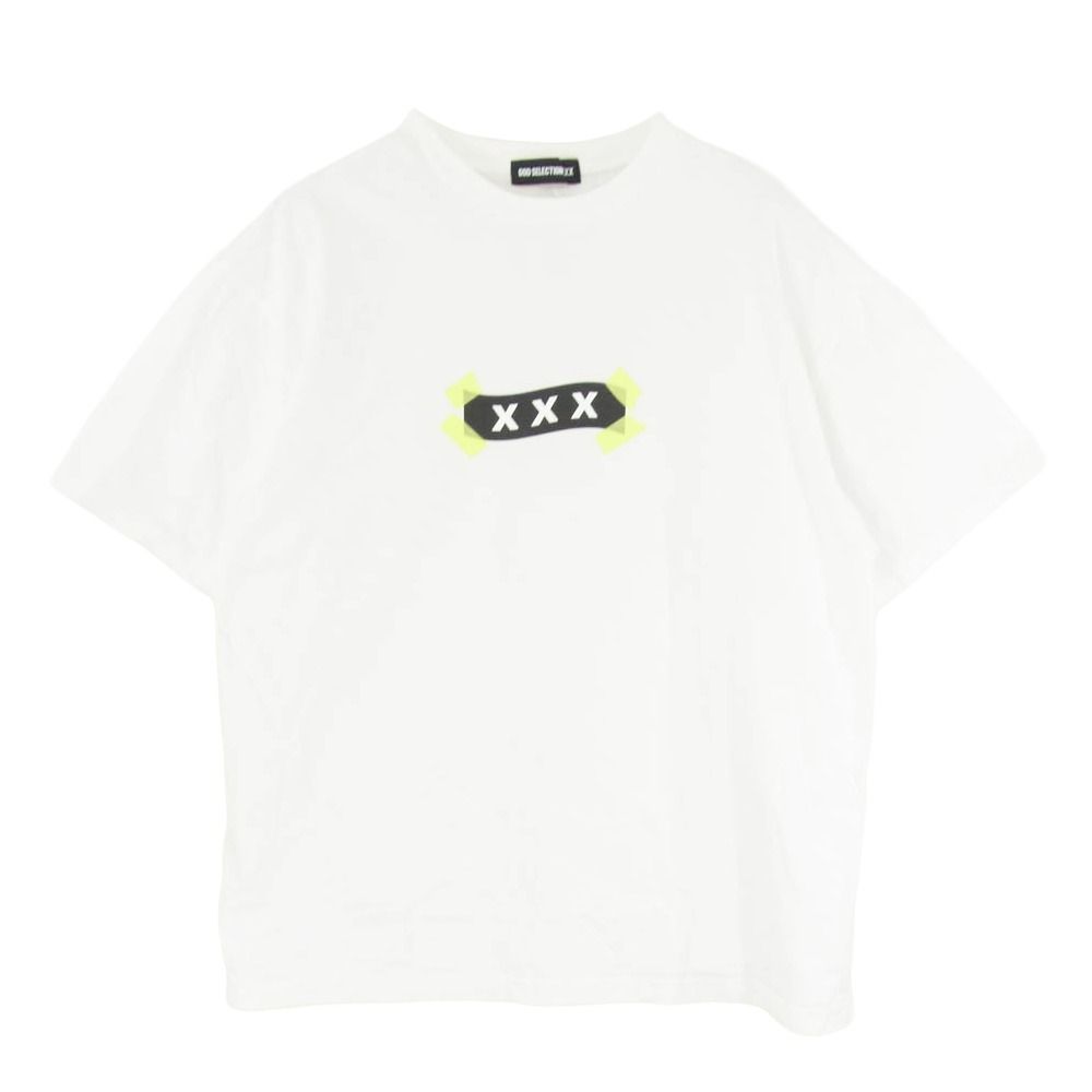 GOD SELECTION XXX ゴッドセレクション 25SS GX-S25-ST-03 ボックス ロゴ プリント Ｔシャツ 半袖 カットソー ホワイト系 XL【中古】 5,782円