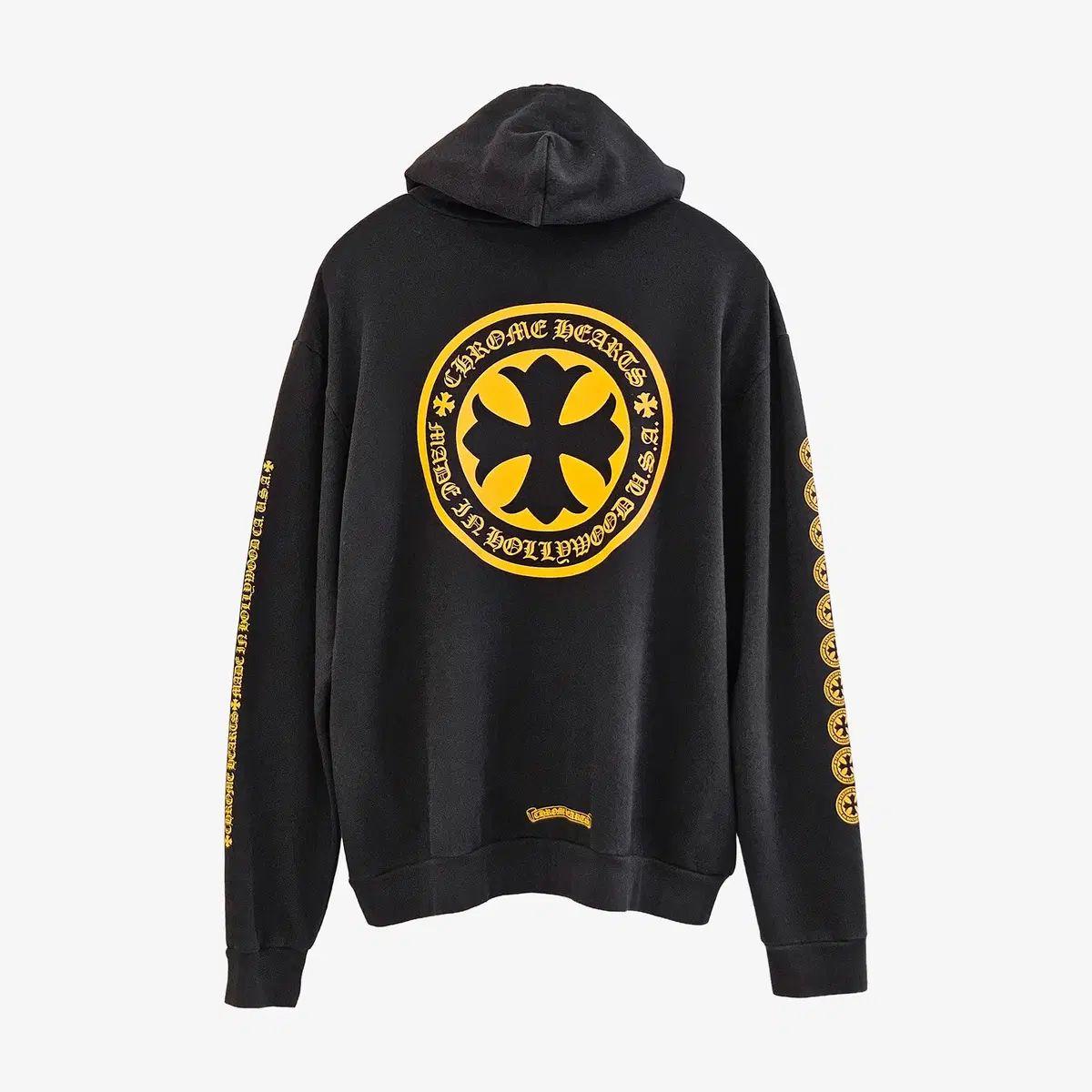 XL クロムハーツ ハリウッド クロス フーディー Tシャツ ブラック XM1F8NWX