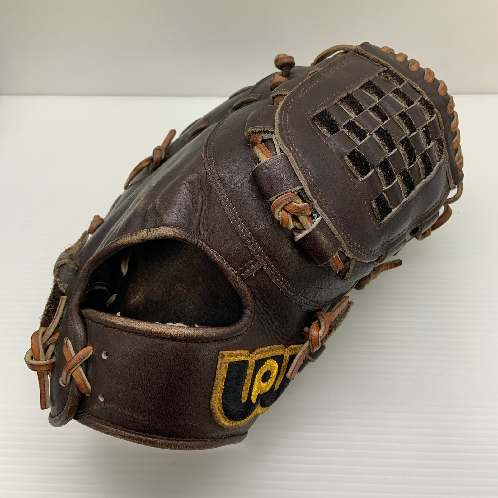 World Pegasus WORLD PEGASUS WGN4FPT3 Hard/Softball Combined First Mitt First Baseman Glove Glove Glove Right Throw Used Baseball 9315