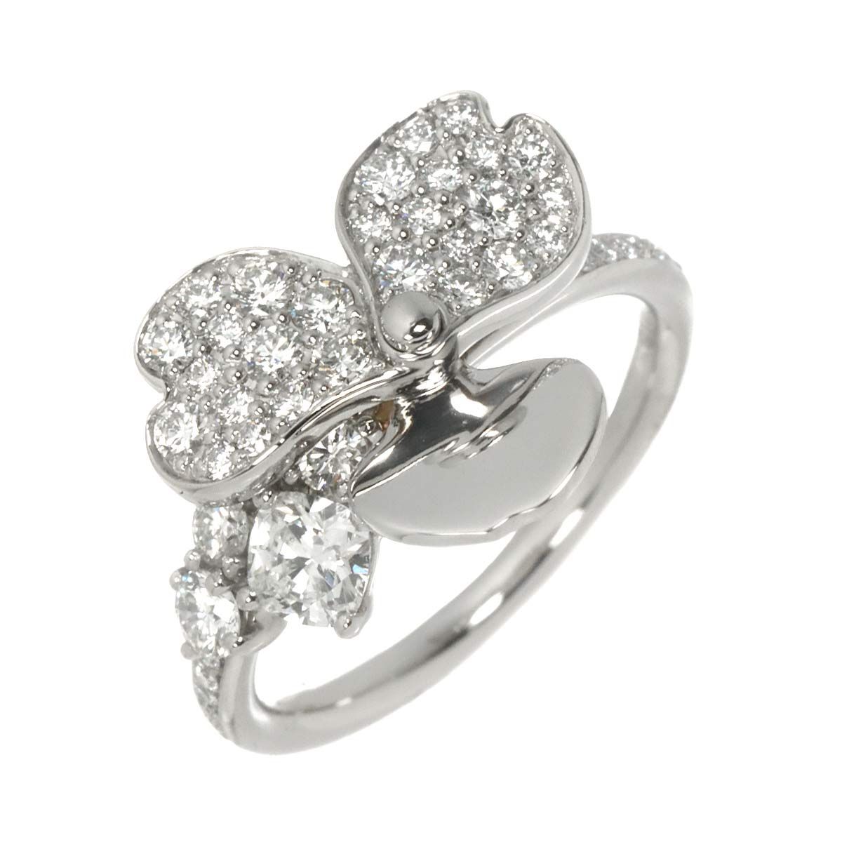 ティファニー TIFFANY&Co. ペーパーフラワー 6.5号 リング ダイヤ Pt プラチナ 指輪 花 Diamond Ring 90328914 144,000円