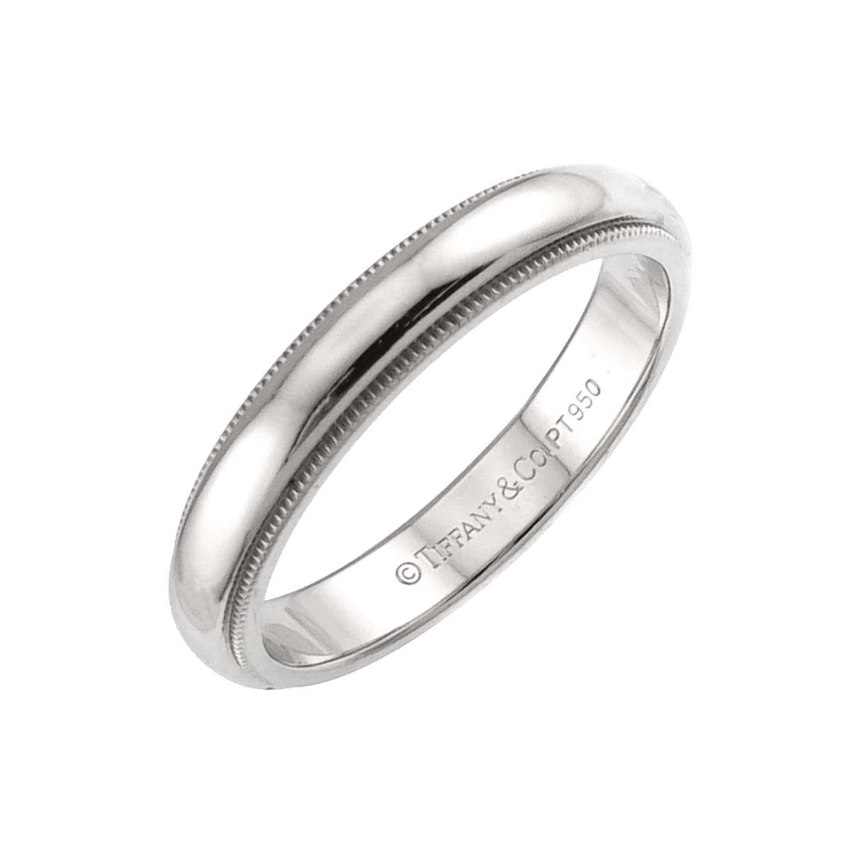 ティファニー TIFFANY&Co. ミルグレイン 21号 リング 幅4mm Pt プラチナ 指輪 トゥギャザー Milgrain Ring 90331639