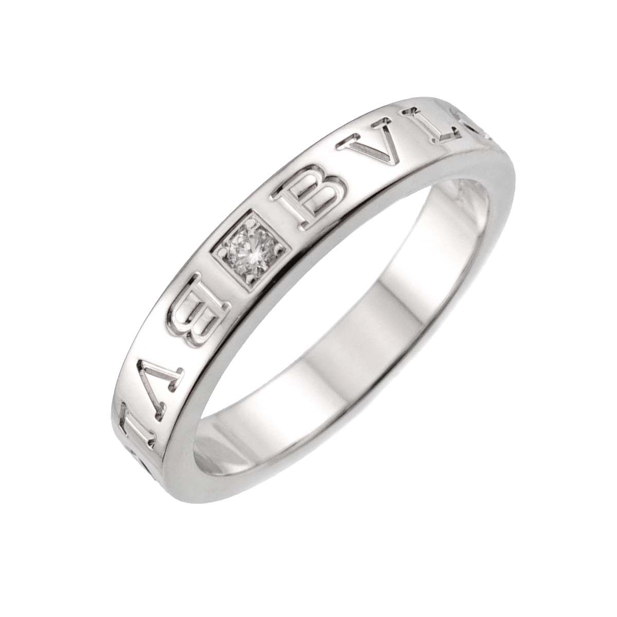 ブルガリ BVLGARI ビーゼロワン エッセンシャル 19号 リング ダイヤ 1P K18 WG ホワイトゴールド 750 指輪 B-ZERO1 Ring 90331656