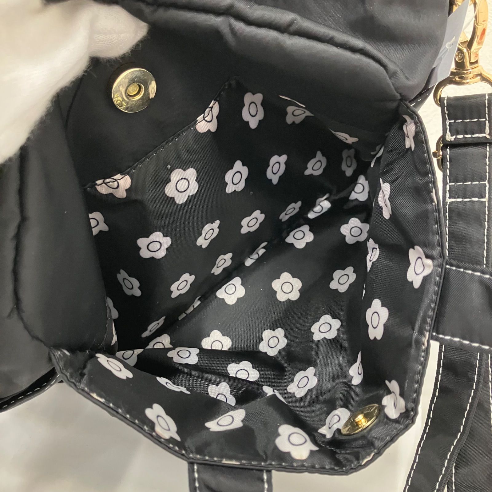 6687 MARY QUANT マリークワント デイジーステッチ 2way ショルダー