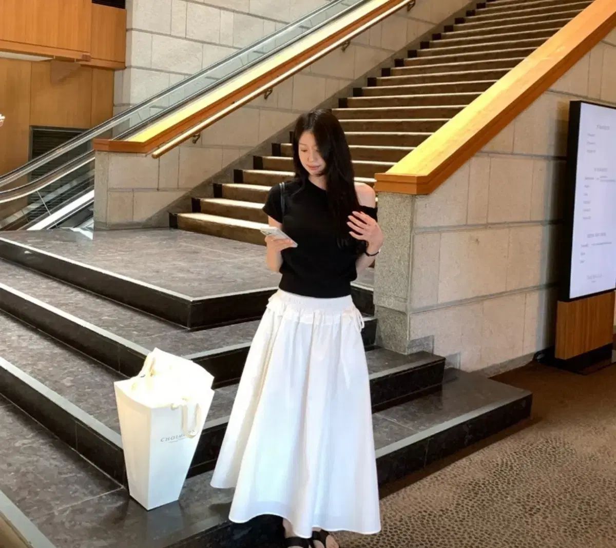 Le Plein Irvine Smoke Skirt ロング 新品