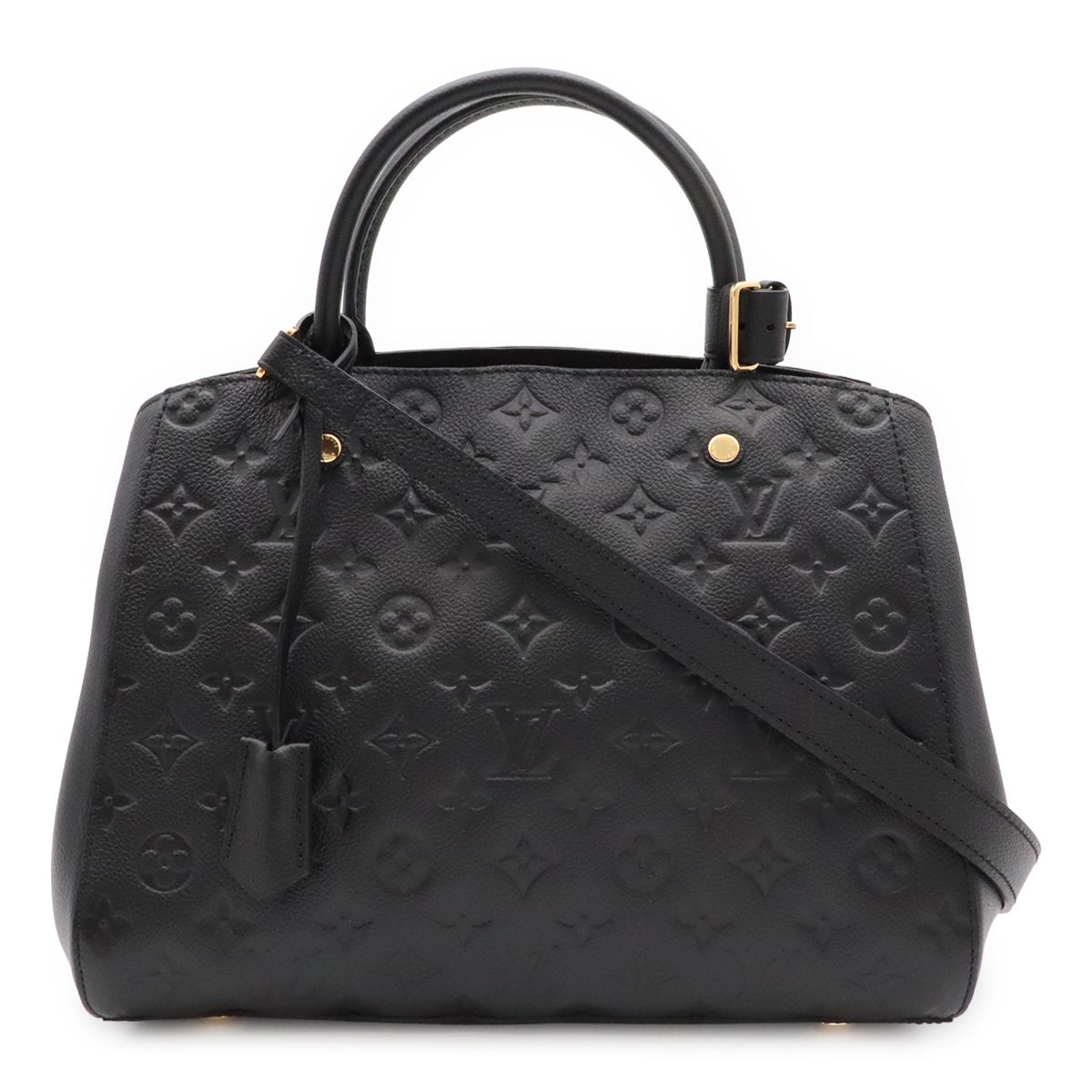 LOUIS VUITTON ルイ ヴィトン モノグラムアンプラント モンテーニュMM ハンドバッグ 2WAY ショルダーバッグ ノワール 黒 ブラック M41048