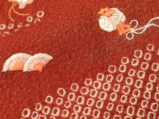 平和屋着物□訪問着 刺繍 絞り 宝尽くし文 金銀彩 正絹 逸品