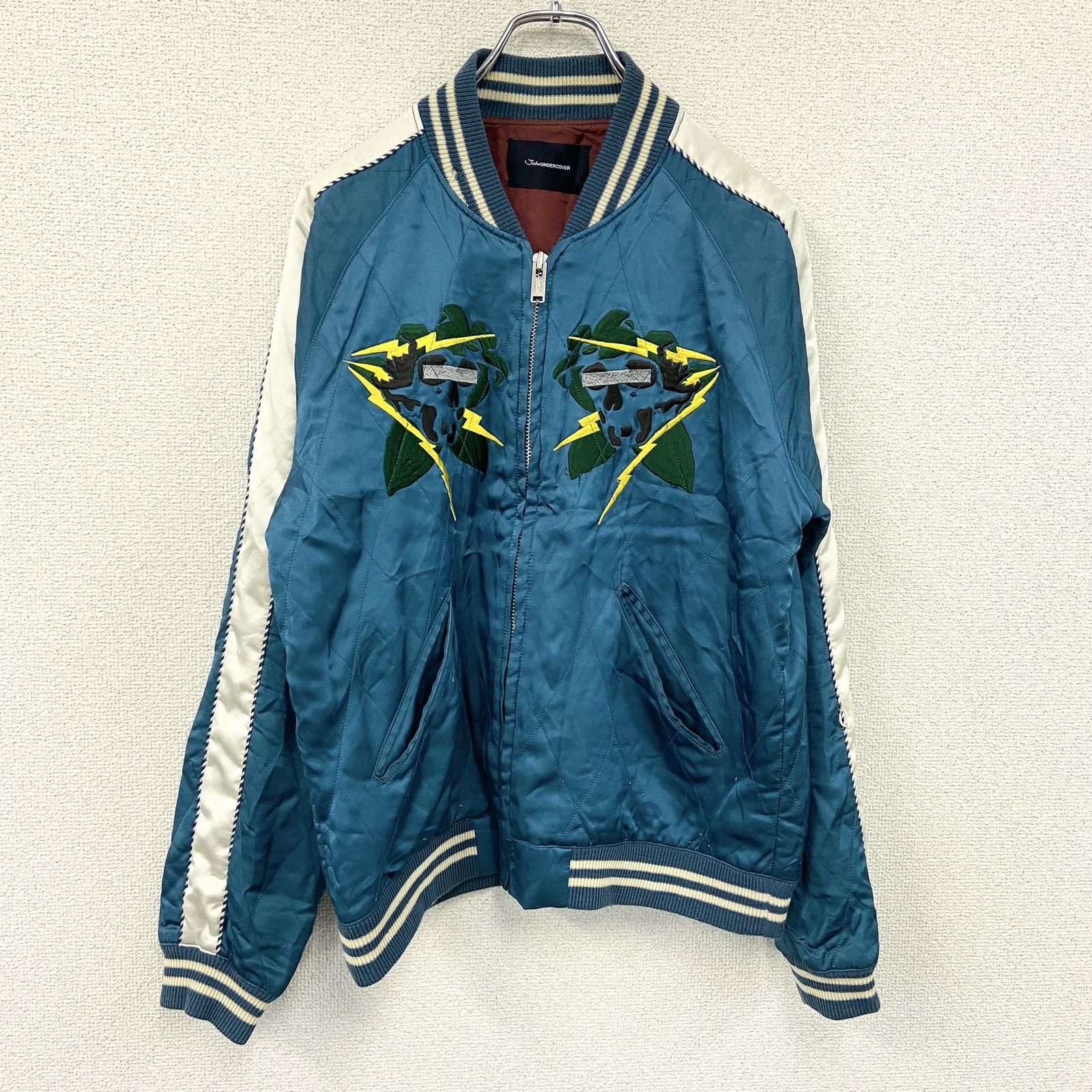 John UNDERCOVER　ジョンアンダーカバー　スカジャン　キルティング　青　ブルー　2サイズ　古着