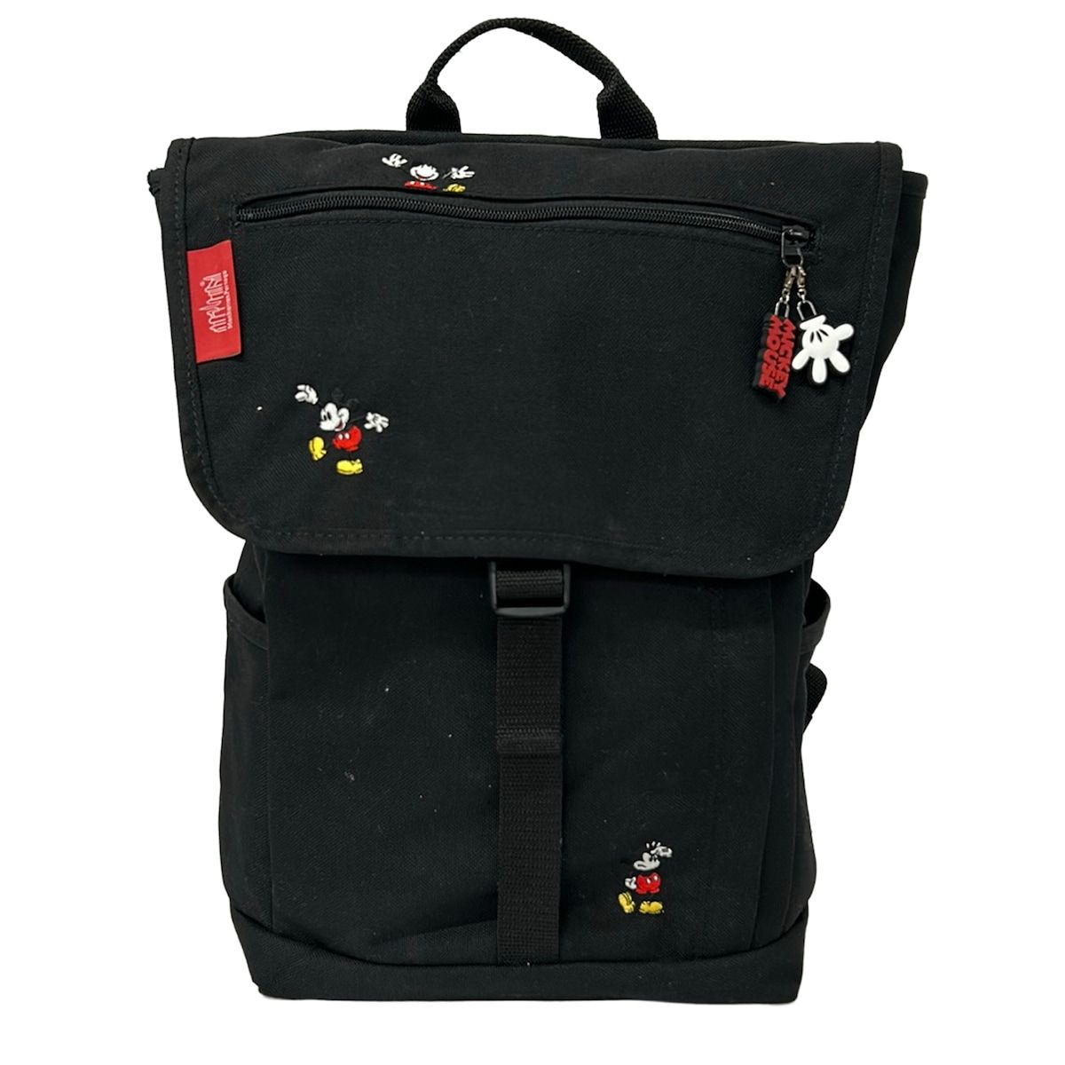 Manhattan Portage(マンハッタンポーテージ) リュックサック 黒×レッド×マルチ Disneyコラボ