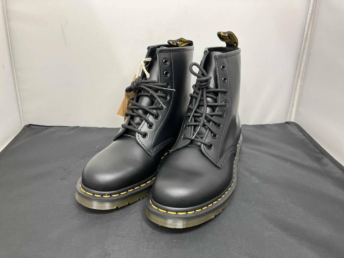 Dr.Martens ドクターマーチン 10072 8ホールブーツ レースアップブーツ ブーツ スムース 約27cm UK8サイズ ブラック系 黒系 箱付