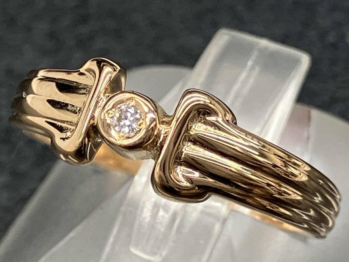 K18 イエローゴールド ＃12.5 総重量2.2g 指輪 リング アクセサリー